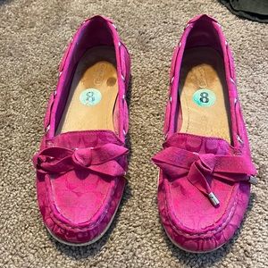 Coach pink shoes size 8